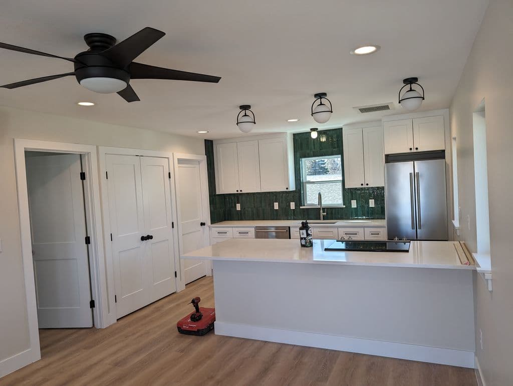 Handyman at work fixing items Handyman at work fixing items